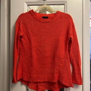 J Crew Lightweight Knit 100% Linen Sweater - Orange - XXS